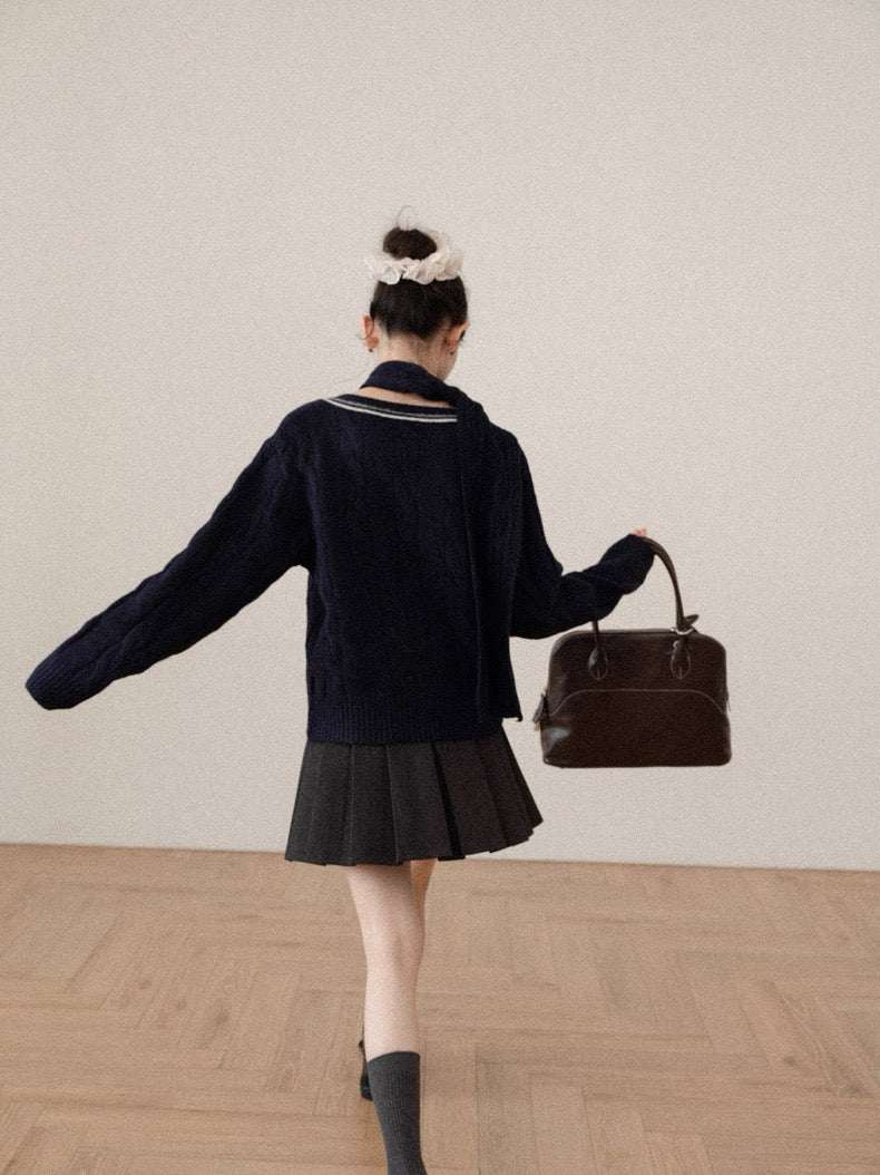 muffler v cut Knit SI1050