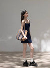 navy dot mood one-piece SI1188