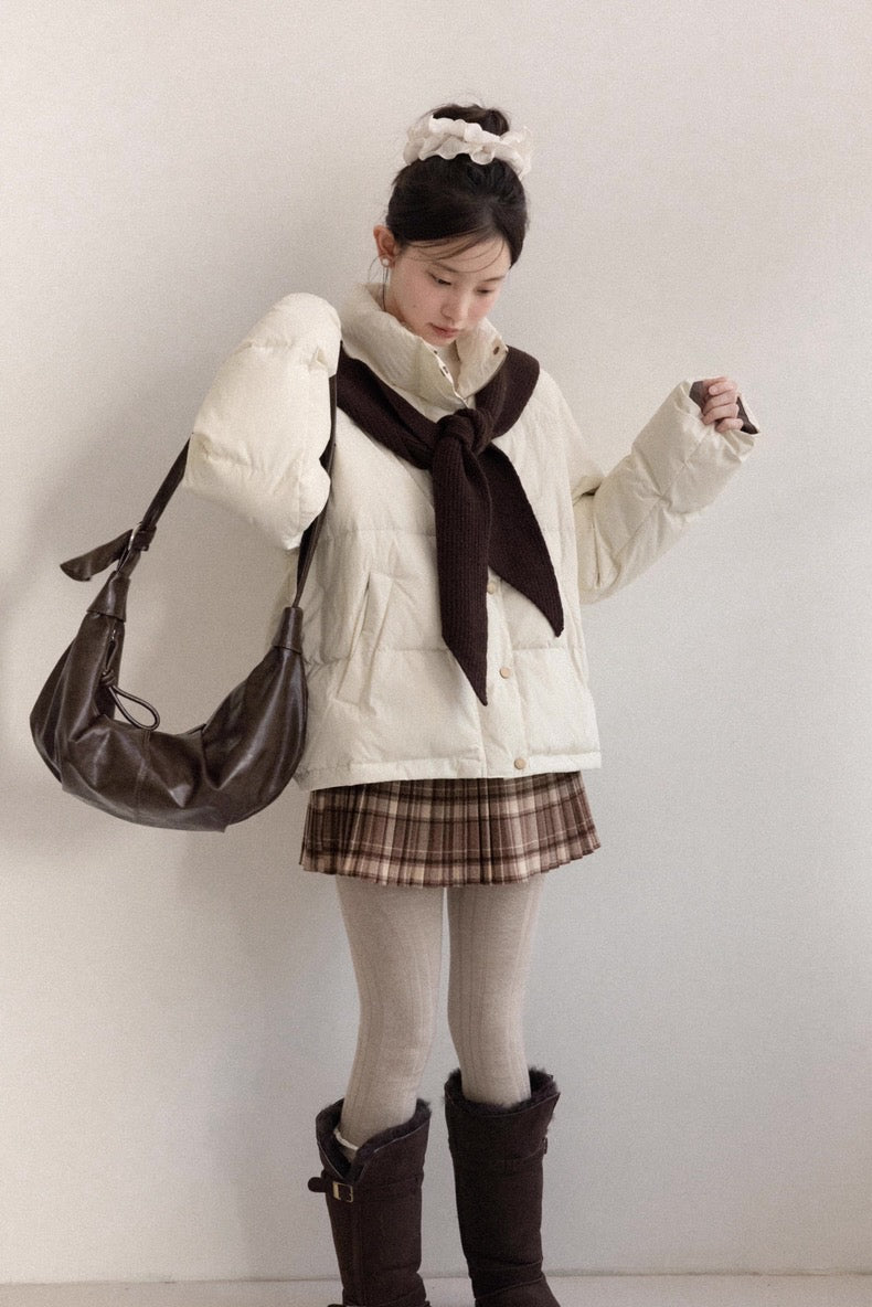 brown foodie ivory jacket SI1056