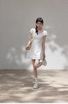 white girly mood one-piece SI1171