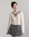 check mood like ivory Knit SI1260
