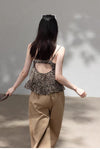 leopard casual tops SI1181