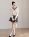 check mood like ivory Knit SI1260