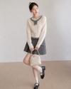 check mood like ivory Knit SI1260
