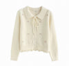 ribbon point girly Knit SI1257