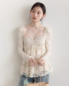 lace mood style tops SI1079