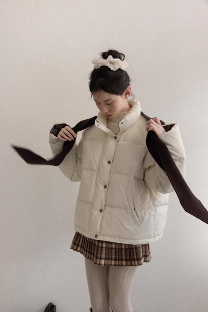 brown foodie ivory jacket SI1056