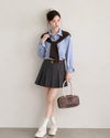 blue mulch stylish shirt SI1238