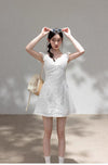 white girly mood one-piece SI1171