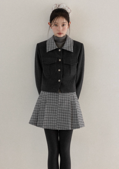 check curler jacket SI1019