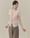 pink baby ribbon tops SI1195