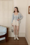 blue cut camisole & cardigan set SI1095