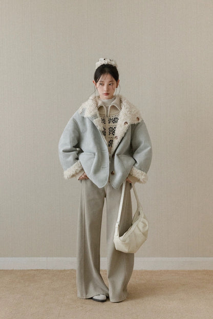 【Restock】reversible blue mood coat SI1047