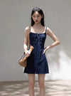 navy dot mood one-piece SI1188