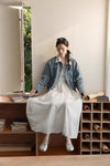 mood curler ribbon denim jacket  SI1074