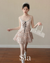 pink dot girly one-piece SI1114