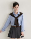 blue mulch stylish shirt SI1238