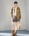 stylish design jacket & one-piece SI1232