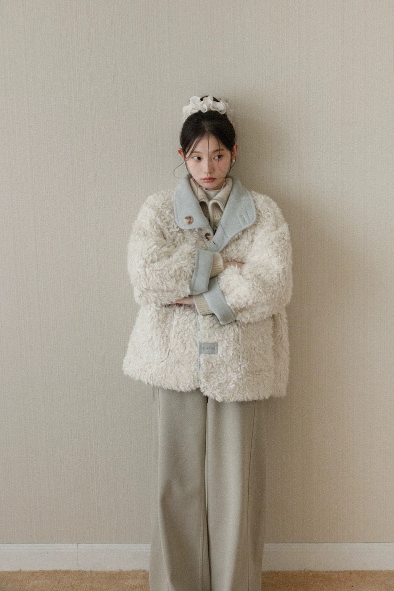 【Restock】reversible blue mood coat SI1047