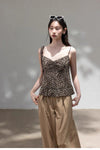 leopard casual tops SI1181