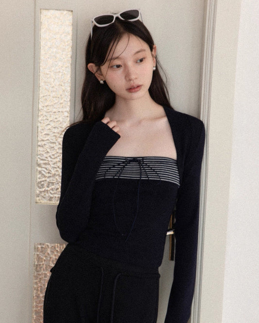 line point  navy tops SI1082