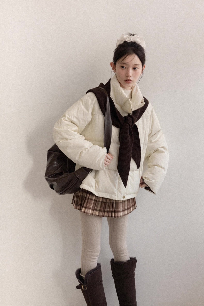 brown foodie ivory jacket SI1056