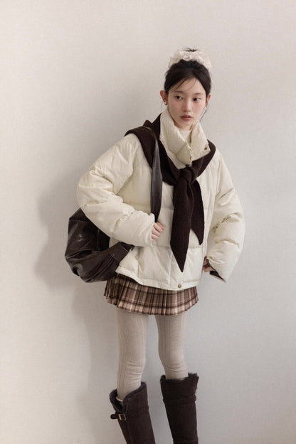 brown foodie ivory jacket SI1056