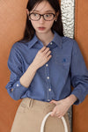 check blue casual shirt SI1096