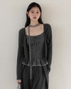 【pre oder】dot point ribbon mood tops SI1205