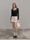 dot point style tops & skirt SI1218