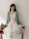 lace frill luxury one-piece SI1173