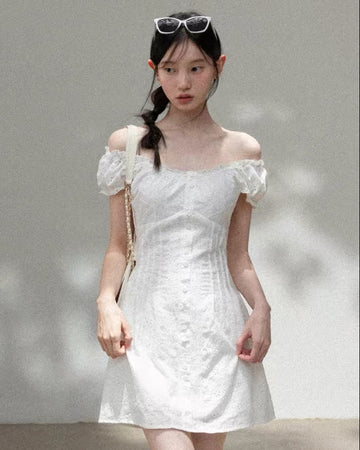 white girly mood one-piece SI1171