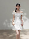 white girly mood one-piece SI1171