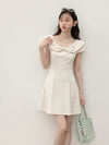girly high-end ivory one-piece SI1167