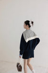 【pre oder】navy mood casual tops & skirt SI1202