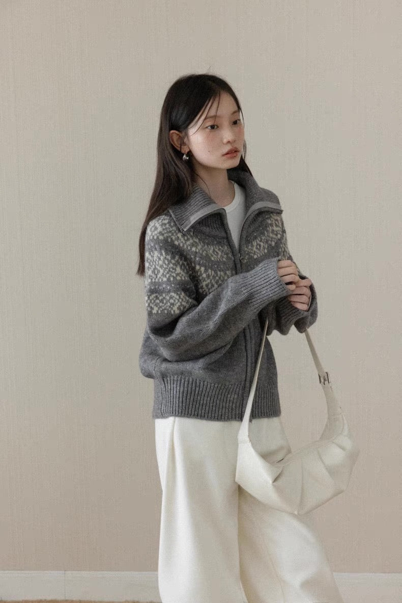 curler design Knit tops SI1058