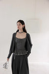 【pre oder】dot point ribbon mood tops SI1205