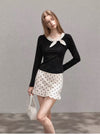 dot point style tops & skirt SI1218