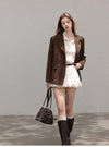 mulch mood brown jacket SI1212