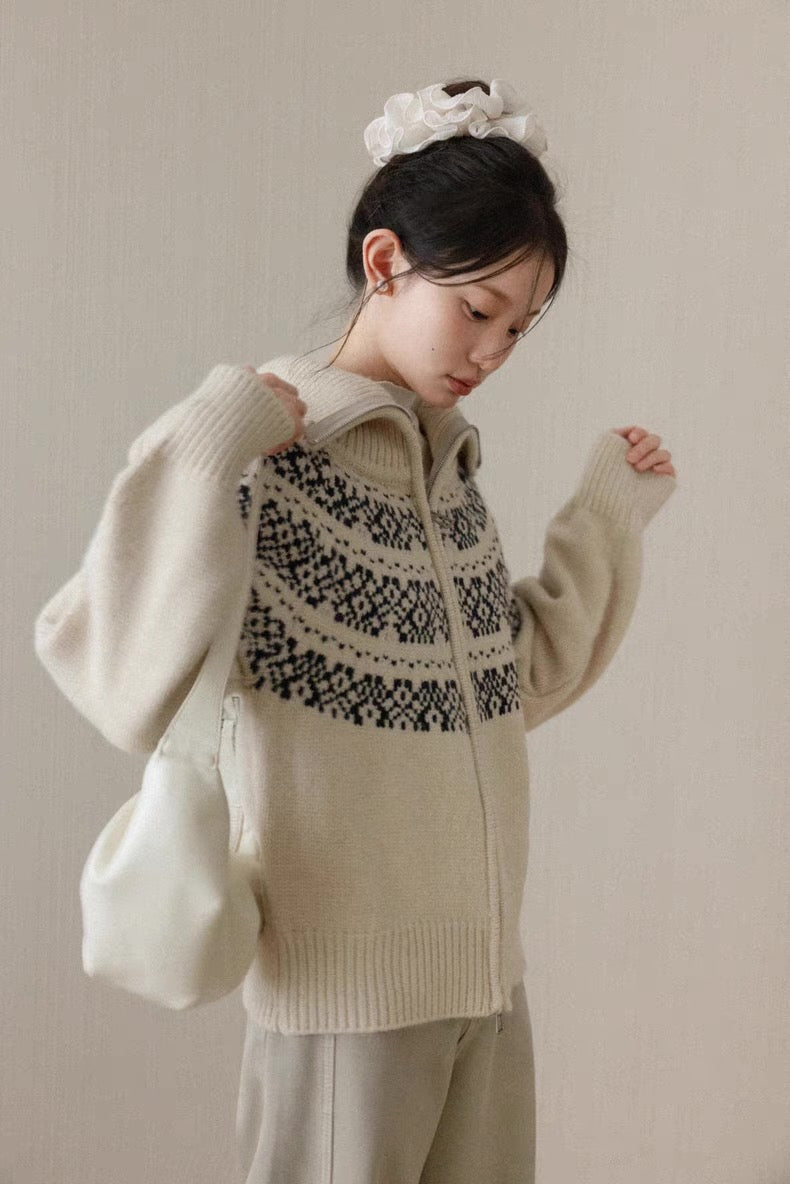 curler design Knit tops SI1058