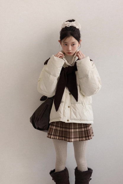 brown foodie ivory jacket SI1056