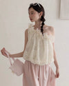 one shoulder frill tops SI1166
