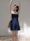 navy dot mood one-piece SI1188