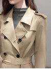 stylish line trench coat SI1223