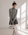 ribbon line lace point Knit SI1258