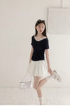 lace point navy tops SI1184