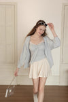 blue cut camisole & cardigan set SI1095
