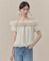 frill mood off shoulder tops SI1196