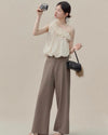 dot one shoulder tops SI1197