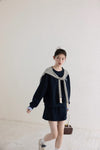 【pre oder】navy mood casual tops & skirt SI1202